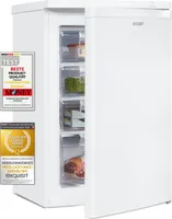 Exquisit Gefrierschrank, Tiefkühlschrank, 4-Sterne-Gefrieren, 91 Liter, Gefrierschrank klein, GS512-040E weiss