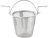 Orion Stahlsieb Sieb Siebeinsatz Universalsieb zum Aufgießen von Kräutertee für Becher / Teesieb Brühsieb Teeei