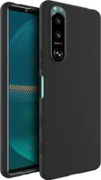Hülle für Sony Xperia 5 III Handyhülle Silikon Cover Case Bumper Matt Schwarz