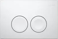 GEBERIT DELTA25 WC Betätigungsplatte für 2-Mengenspülung, weiß