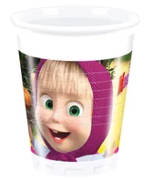 Párty poháre MÁŠA A MEDĚD - 200 ml - 8 ks