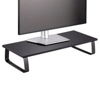 Monitorständer STANFORD Desktop-Organizer - Schwarz, Belastbar bis 20kg, 60x26x12cm, Bildschirmaufsatz