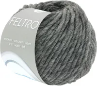 Lana Grossa - Feltro 0004 dunkelgrau meliert