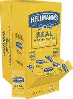 Hellmanns Real Mayonnaise für Saucen Dips Portionspackungen 120x20ml