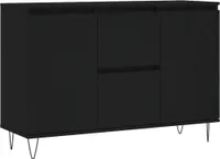 Kredens czarny 104x35x70 cm materiał drewnopochodny