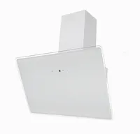 Dunstabzugshaube 80 cm kopffreie Schräghaube Weiß A++ Umluft LED Respekta
