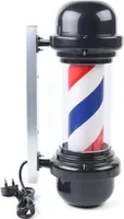 LED Barbierstab Leuchtkugel Barber Pole Friseur Licht Schild 20 Zoll 220V Rot Weiß Blaue Streifen Lampe Pole Hair Salonlight Friseursalon Licht