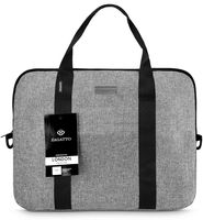 Zagatto Grau Laptop-Tasche 15,6 Zoll ZG677 Laptoptasche Notebooktasche Aktentasche Schultasche