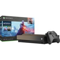 Microsoft Xbox One X 1TB – Gold Rush Special Edition Battlefield V Bundle, Xbox One X, Schwarz, 12000 MB, GDDR5, HDD, 1000 GB