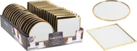 Verspiegelter Kerzenständer gold 10 cm