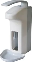 CleanSV Desinfektionmittelspender Seifenspender LH 1000ml  Kunststoff mit Leerflasche und Abtropfschale