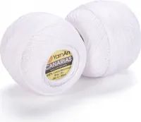 Yarn Art Canarias 1000 Optic White Häkelgarn