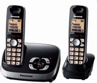 PANASONIC KX-TG6522GB Telefon bezprzewodowy KX TG6522GB - Automatyczna sekretarka z identyfikatorem dzwoniącego, czarny
