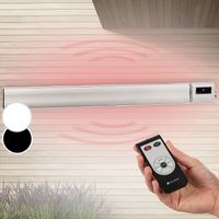 Klarstein Heizstrahler, Elektrische Heizung für Terrasse & Garten, Infrarotstrahler mit Fernbedienung, Timer, LED-Anzeige, IP44 Infrarot Heizstrahler, CO2-Freie, Energieeffiziente Heizung, 3000W