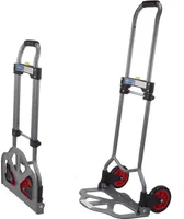 TRUTZHOLM Alu Sackkarre klappbar mit Einer Traglast von 60 kg - Höhenverstellbarer Griff - platzsparend verstaubar