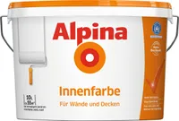 Alpina Innenfarbe, Wandfarbe für Wände & Decken Weiß Matt 10 Liter für ca. 55 m²