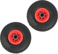 Ersatzrad Polyurethan3.00-4 Reifen 2x Ø 260 mm Vollgummi für Sackkarrenrad