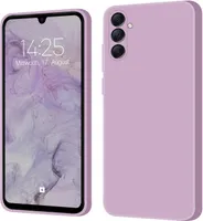 Hülle für Samsung Galaxy A25 5G Case Cover Bumper Silikon Softgrip Schutzhülle Farbe: Lila