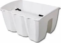 Prosperplast®, Kvetináč, košík systema q collect nhw12, svetlosivý, Obal na kvetináč