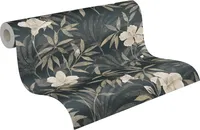 A.S. Creation Blumentapete Cuba Vliestapete floral braun grau schwarz