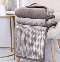 Betz Luxus Kuscheldecke MONTE CARLO 150x200 cm Wohndecke XXL Farbe: beige