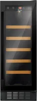 Amica WK 341 115 S, Weinkühler mit Kompressor, Freistehend, 20 Flasche(n), G, Innenbeleuchtung, Schwarz