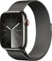 APPLE Watch Series 9 GPS + Cellular 45mm grafitové pouzdro z nerezové oceli s grafitovou milánskou smyčkou