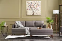 Hanah Home, Bella- BLC2587, Braun, Schlafsofas, Rahmen: Tannenbaum & MDF