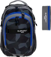 Schulrucksack Set 2 Teile Elephant Hero Signature Rucksack Schultasche Jungen Mäppchen Box 12770 Cyber Camo Blau r mb