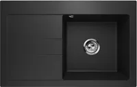 Jednoplášťový dřez Jednoplášťový dřez Luxor 1.0 Granite Black Levý sifon 10353