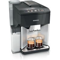 Siemens TQ513D01 EQ500 Kaffeevollautomat, 1500 W, Wassertank 1,9 L, TFT-Display, Klavierlack schwarz/ Daylight silver