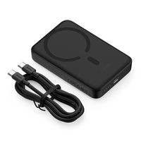 Baseus Externer Akku Mini Wireless Fast Charger 10000 mAh, 30 W, Typ-C-zu-Typ-C-Kabel, 30 cm, Schwarz