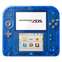 Nintendo 2DS Grundgerät - Transp. blau+Pokemon Sap