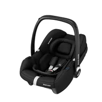 Maxi-Cosi CabrioFix i-Size, Federleichte Babyschale (nur 3,2kg), Gruppe 0+ Kindersitz inkl. Sonnenverdeck und Neugeborenen Einlage, nutzbar ab ca. 40 bis 75 cm, ca. 0-12 kg, Essential Black