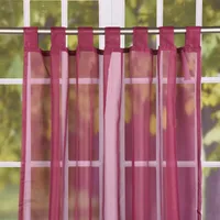 Schlaufenschal Schlaufenvorhang Fertiggardine Uni-Voile bordeaux 140x245cm