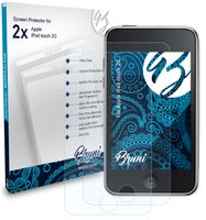 Bruni Basics-Clear 2x Schutzfolie kompatibel mit Apple iPod touch 2G Folie