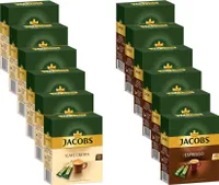 JACOBS Löskaffee Typ Cafe Crema 6 x 25 Sticks + Typ Espresso 6 x 25 Sticks