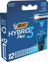 BIC Hybrid 3 Flex Männerrasierer-Nachfüllklingen – 12er Nachfüllpackung