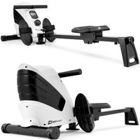 Hop-Sport Rudergerät für Zuhause klappbar HS-060R Cross - Rudermaschine mit LCD-Display & 8-stufigem, leisem Magnetbremssystem - max. Nutzergewicht 120kg