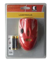 Lasermaus Wasserwaage Linienlaser + Batterien Messgerät Horizontal Laser Messer