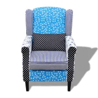 kreslo vidaXL s látkou Patchwork Design
