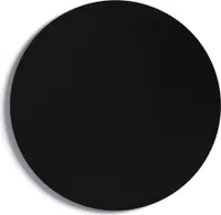 Runde schwarze Magnettafel, RUND, Durchmesser 40 cm – rahmenlose Magnettafel