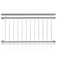 LZQ 156 x 90 cm francúzske balkónové zábradlie z nehrdzavejúcej ocele Balkónové zábradlie Balkónové zábradlie Barové zábradlie