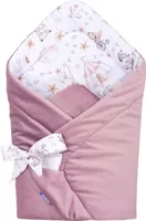 JUKKI Babyhörnchen Decke für Neugeborene Babydecke Einschlagdecke Wickeldecke [Candy Circus & Heather Soft Velvet]