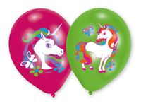 Ballons Unicorn farblich sortiert