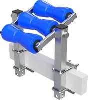 Kielrollenwippe Slipwippe Sliphilfe Bootstrailer Auffahrhilfe Polyurethan SUPROD RKKEZ-T-3-TPU, blau