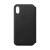 Apple iPhone Xs Leder Folio Black Neu