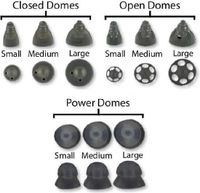 Unitron / Phonak Closed Smokey Domes (10 Stück) Hörgeräteschirmchen Größe L (Durchmesser 10 mm)