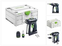 Festool C 18 Basic akumulatorowa wiertarko-wkrętarka 18 V 45 Nm bezszczotkowa Solo + systainer ( 576434 ) - bez akumulatora, bez ładowarki ( następca 574737 )