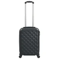 vidaXL Hard Shell Trolley Black ABS